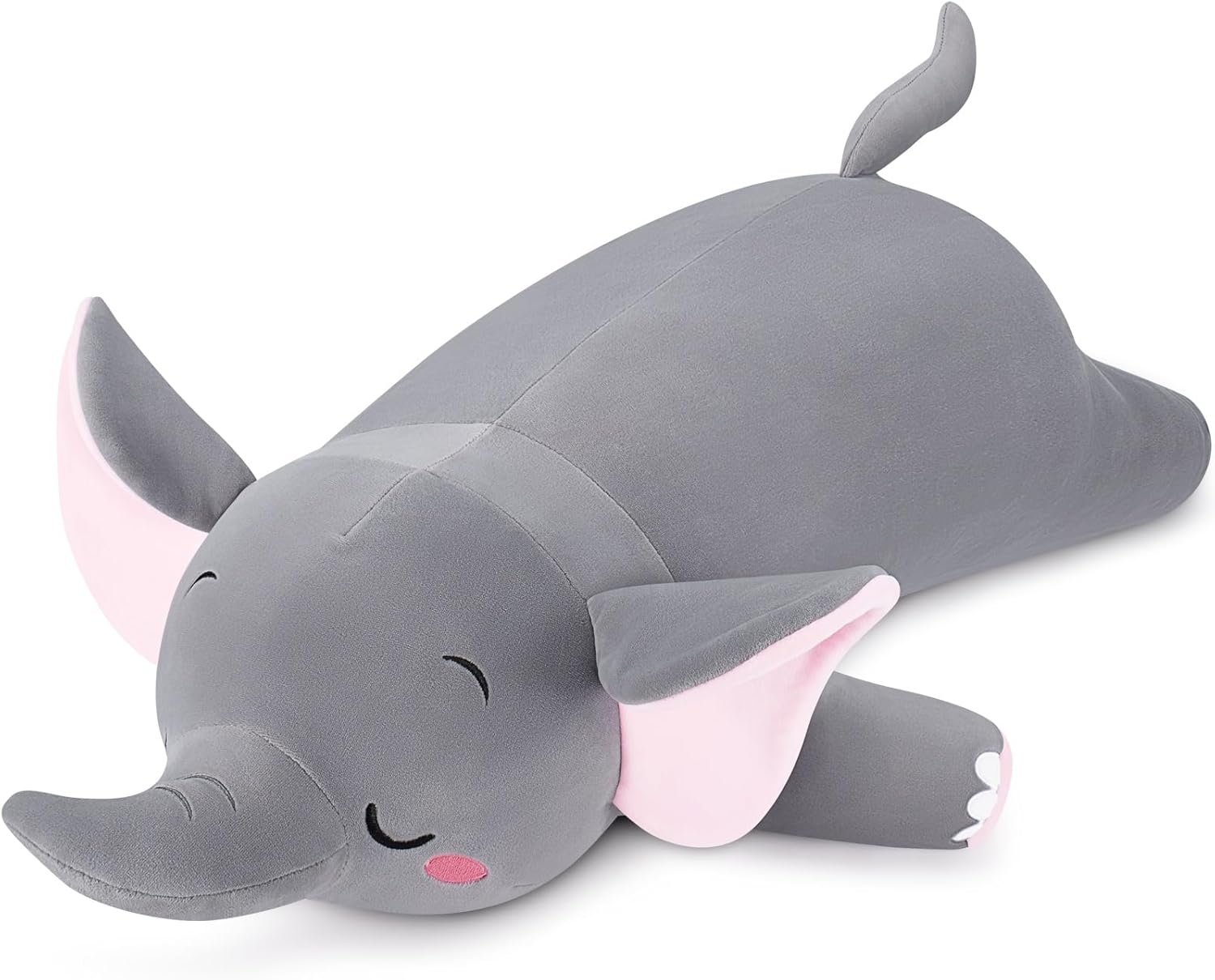 Auspicious beginning 30'' Elephant Stuffed Animals – Stuff Animal Plush Toy for Kids Girls Boys, Large Elephants Plushie Toys for Birthday Christmas, Sweet Romantic