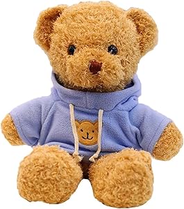 Teddy Bear Stuffed Animal, Teddy Bear Plush Toy, Birthday for Kids Boys Girls Friends (Blue, 12inch)