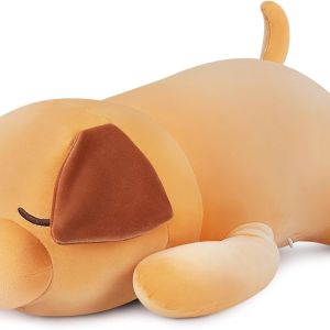 30'' Giant Labrador Plush Stuffed Animal- Labrador Plush Pillow Plushies, Large Sleeping Labrador Plush Toy, Cute Hugging Plush Pillow, Room Decor Christmas Birthday Gifts for Kids Girls Boys