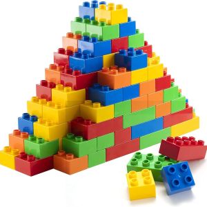150-Piece Building Blocks Set for Kids - 5-Color Building Bricks for Toddler Development, Creativity, and Motor Skills - Building Toys for Boys and Girls - Compatible with Major Brands