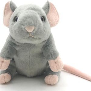 Cute Simulation Mouse Plush Toy Realistic Lifelike Rat Stuffed Animal Model Doll Gift Collection for Kids