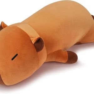 Auspicious beginning 30'' Giant Capybara Plush Stuffed Animal- Cute Capybara Plush Pillow Plushies, Large Sleeping Hugging Stuffed Animal, Cute Body Pillow Birthday Gifts for Kids Girls Boys