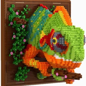 Wall Art Chameleon Building Blocks Set; A Wall Decor Set for Adults Who Love Creative Hobbies(2688 Pieces) Toys Gifts for Kid and Adult