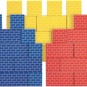 Cardboard Building Blocks Set - 40 Blocks (20 Large, 20 Medium), Heavy Duty Toy Blocks for Kids and Families